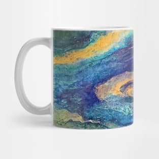 "The Flow" acrylic flow painting Mug